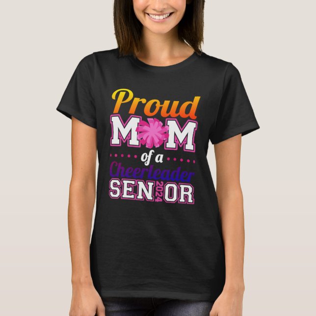 Cheerleader Senior Cheer Mom 2024 Class of 2024 T Shirt (Framsida)