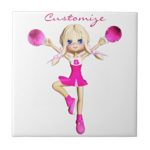 Cheerleader ska Cheer Thunder_Cove Kakelplatta