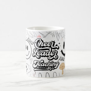 Cheerleader som lär ut xoxo kaffemugg