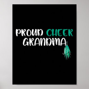 Cheerleader Stolt Cheer Mormor Cheerleading Poster