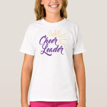 CheerLeader T-Shirt - Lila & Guld