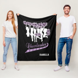 CheerLeader Team 📣 - Lila, Black and White Fleecefilt