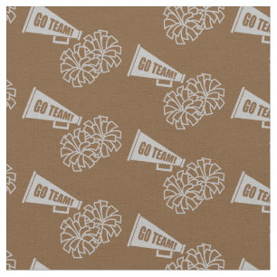 CheerLeader Team School Färg Grått Silver & Brown Tyg