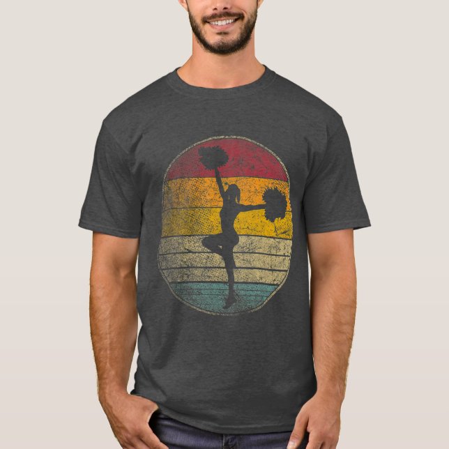 CheerLeader Vintage Distress T Shirt (Framsida)