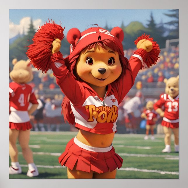 CheerLeader Winnie, Pooh 1 Poster (Framsidan)