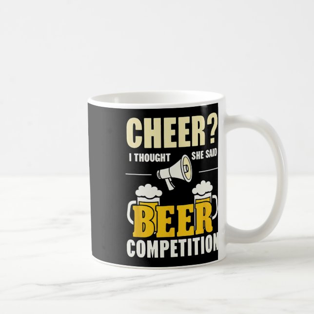 Cheerleaderglädjeystare Pappa Jag trodde hon sa Öl Kaffemugg (Höger)