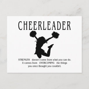 CheerLeaderinspiration Quote Vykort