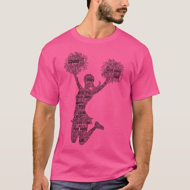 CheerLeaderledare Cheer Girl Youth Squad Te T Shirt (Framsida)
