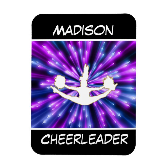 CheerLeaderLila och Blue Explosion Magnet (Vertikal)