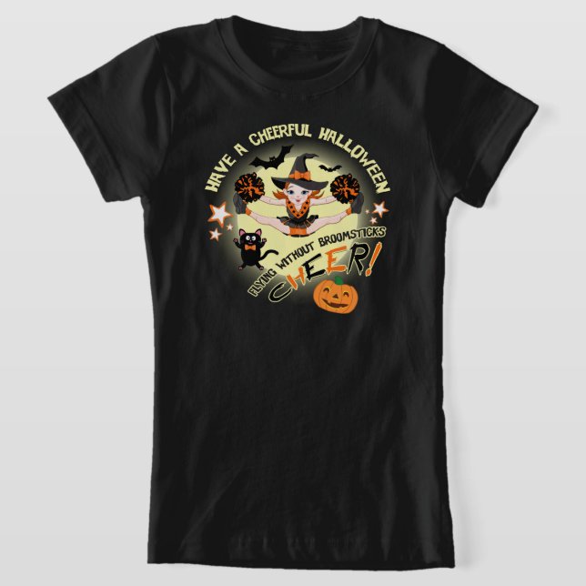 CheerLeaders Halloween T Shirt (Laydown)