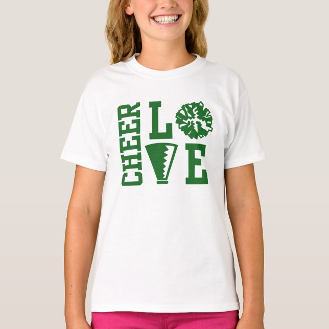 Cheerleadertjej, Cheer Love, t-shirt (Framsida)