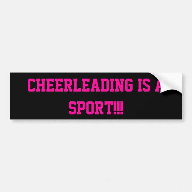 Cheerleading ÄR en sport!!! Bildekal (Framsidan)