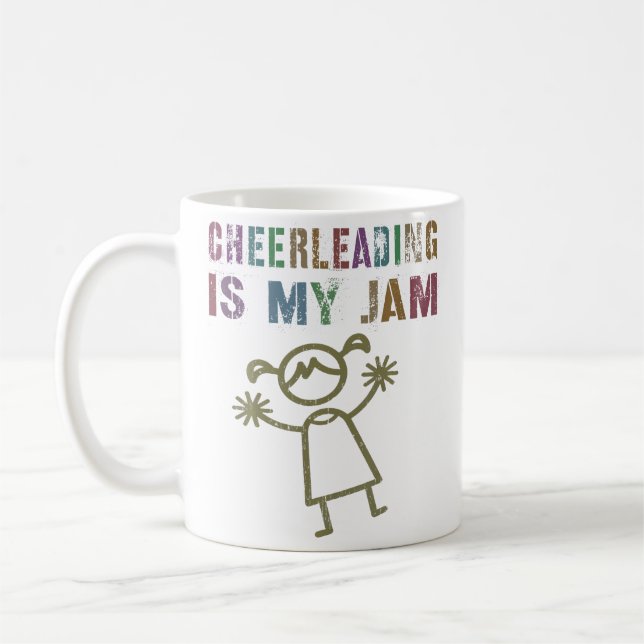 Cheerleading är min grej Cheerleading Lag Kaffemugg (Vänster)
