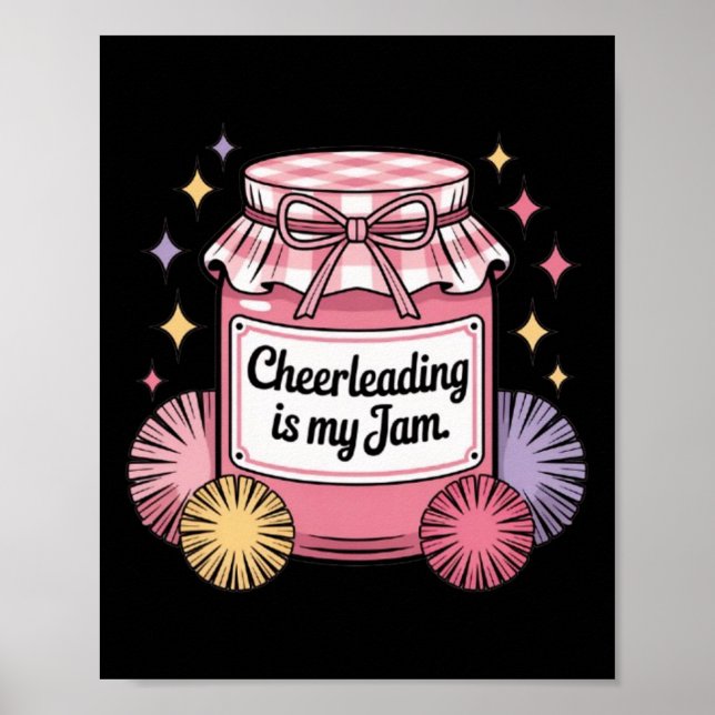Cheerleading är min grej Vintage burk  Poster (Framsidan)