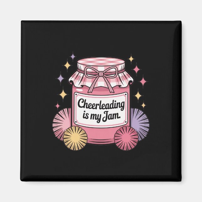 Cheerleading är min grej Vintageburk  Magnet (Framsidan)