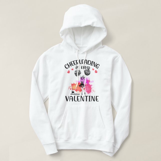 Cheerleading är min valentin TTA Hoodie (Design framsida)