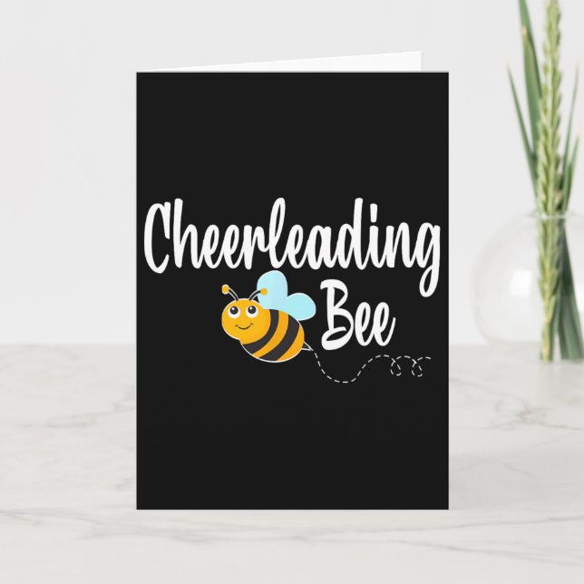 Cheerleading Bee Cheerleader Rolig Humla  Kort (Framsida)