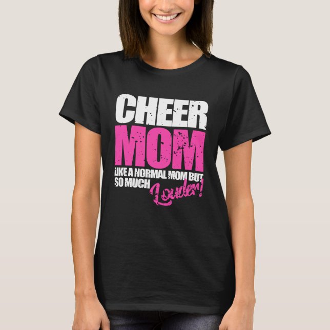 Cheerleading  Cheer Mom  Cheerleader T Shirt (Framsida)