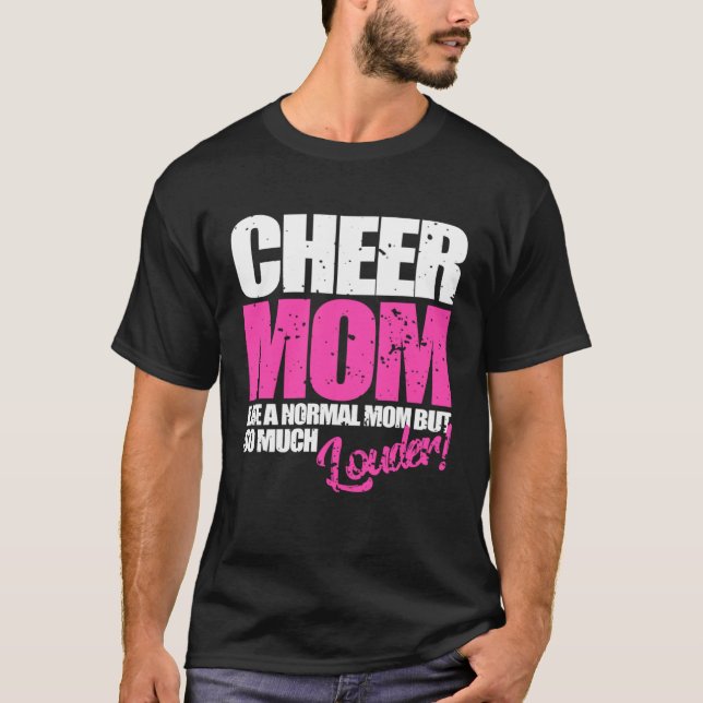Cheerleading  Cheer Mom  Cheerleader T Shirt (Framsida)