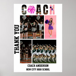 Cheerleading Cheer Tränare Senior Natt Examen Poster