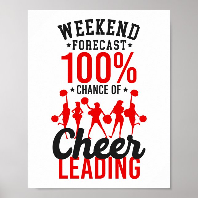Cheerleading Cheer Weekend Forecast 100% Chance Of Poster (Framsidan)