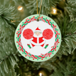 Cheerleading Cheerleader Holiday Gift Julgransprydnad Keramik