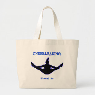 Cheerleading det är vad jag bär på hänger lös jumbo tygkasse