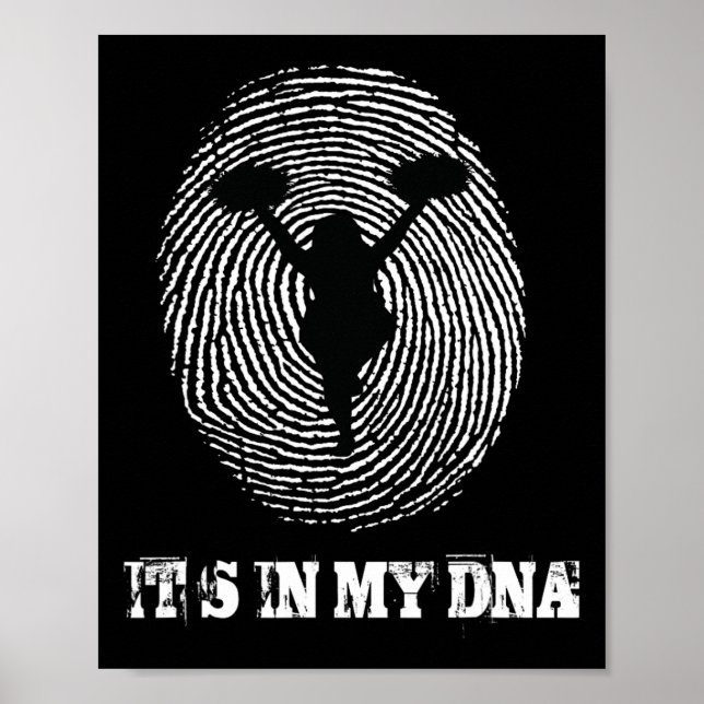 Cheerleading Det Finns I Min Dna Cheerleading Chee Poster (Framsidan)