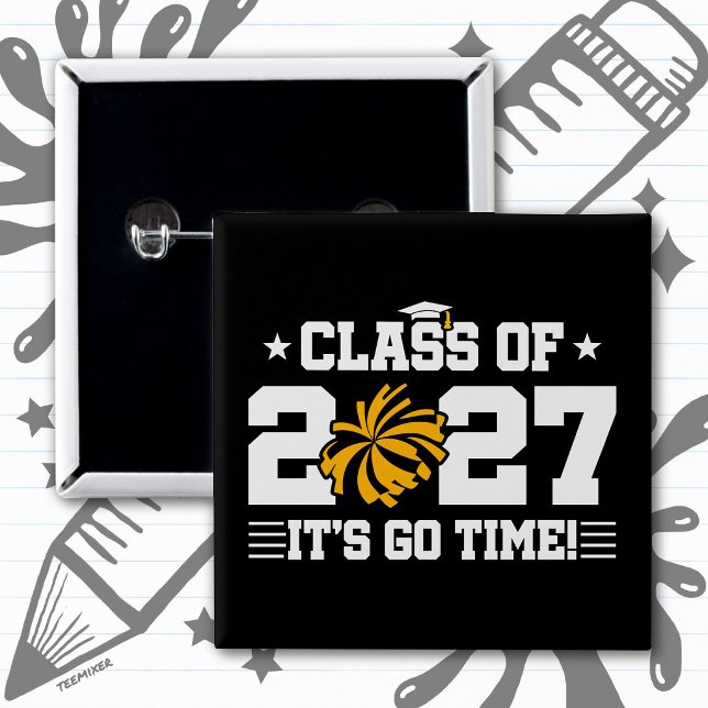 Cheerleading Examenstiden Avgångsklass 2027 Knapp (Skapare uppladdad)