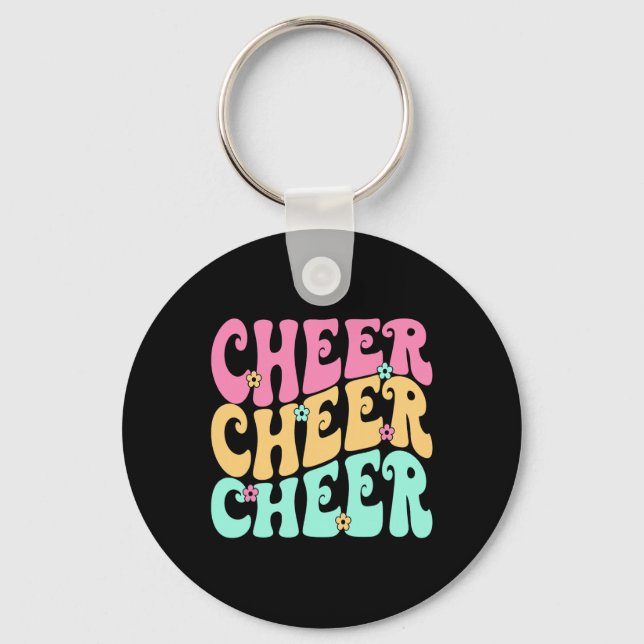 Cheerleading för cheerleadertrupp tjej tonåring ch nyckelring (Framsida)