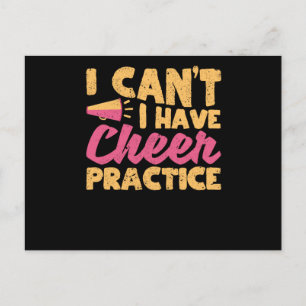 Cheerleading Kan Inte Jag Har Cheer-övning Vykort