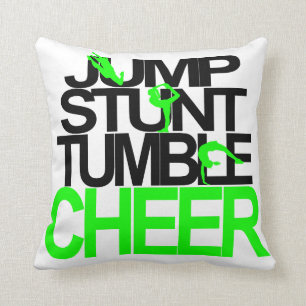 Cheerleading kudde hoppet, hämmar, dråsar, hurra