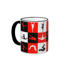 Cheerleading kvartermugg i rött