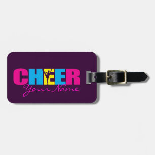 Cheerleading lilor för personligjubel bagagebricka