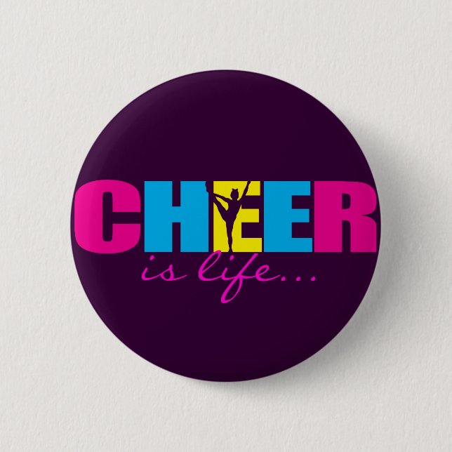 Cheerleading lilor för personligjubel knapp (Framsida)
