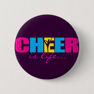 Cheerleading lilor för personligjubel knapp