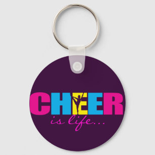 Cheerleading lilor för personligjubel nyckelring