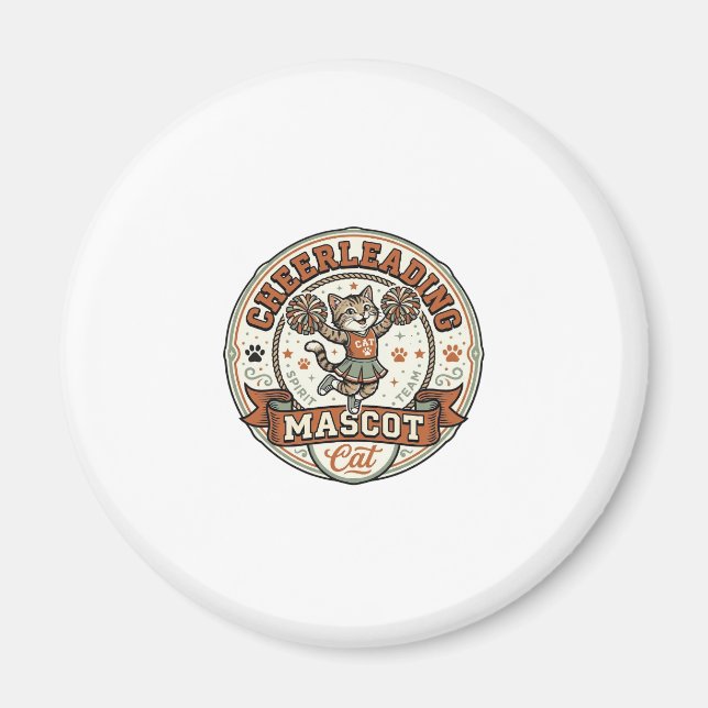 Cheerleading Maskot Katt Cheerleading Maskot Katt  Magnet (Framsidan)