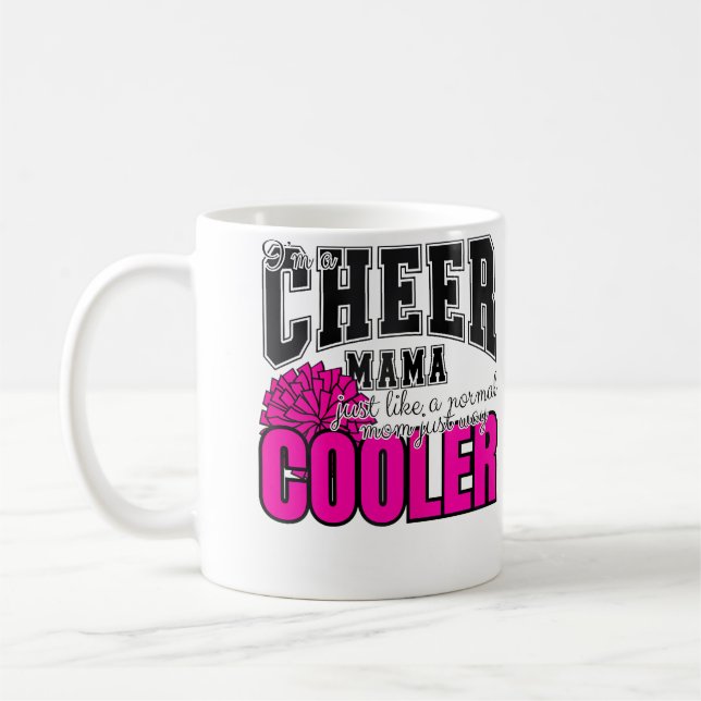 Cheerleading Mom Cheerleader Cheer Mom Kaffemugg (Vänster)
