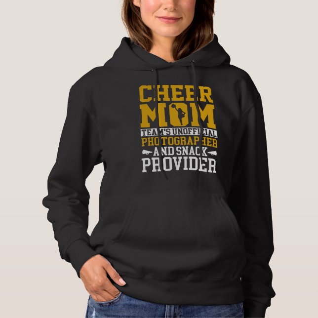 Cheerleading Mom Unofficial Photographer Snack Pro T Shirt (Framsida)