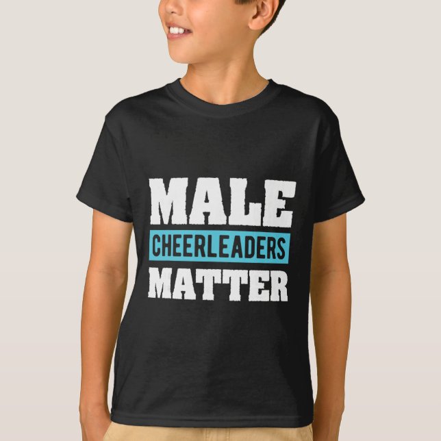Cheerleading Present T Shirt För Män Manlig Cheerl (Framsida)