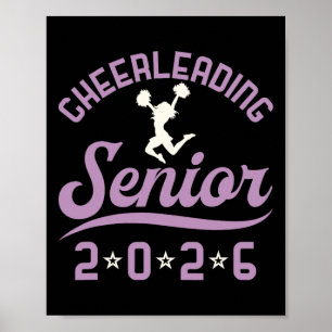 Cheerleading Senior Cl Of 2026 Cheer Examen Poster
