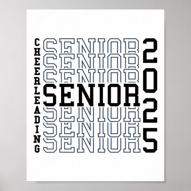 Cheerleading Senior Night Cheer Senior 2025 Examen Poster (Framsidan)