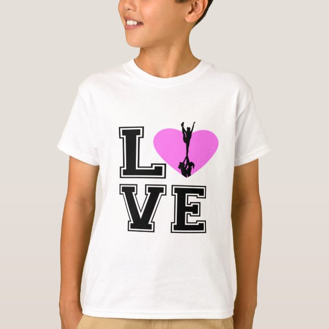 Cheerleading skjorta för kärlek tee shirt (Framsida)