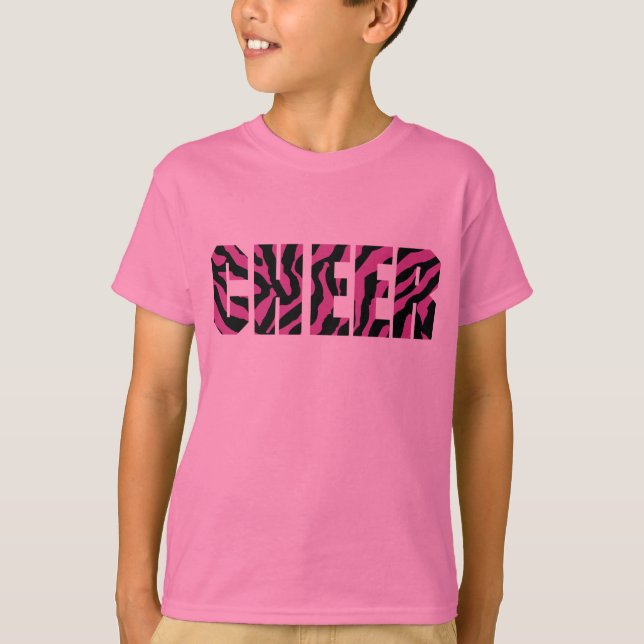 Cheerleading skjorta för sebra t-shirt (Framsida)