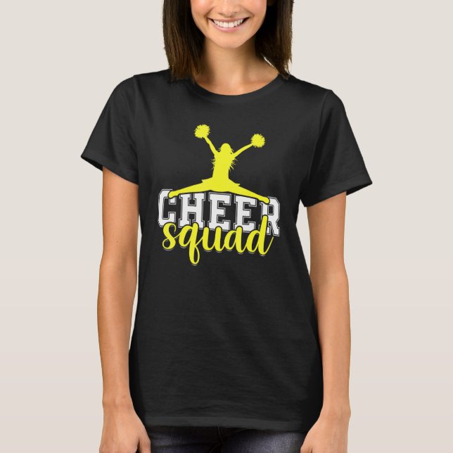 CheerLeading Slogan Cheer Squad T Shirt (Framsida)