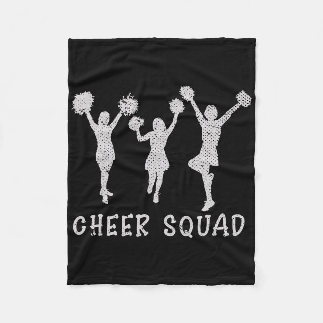 Cheerleading Squad Cheer Team Cheerande Övning Ch Fleecefilt (Framsidan)