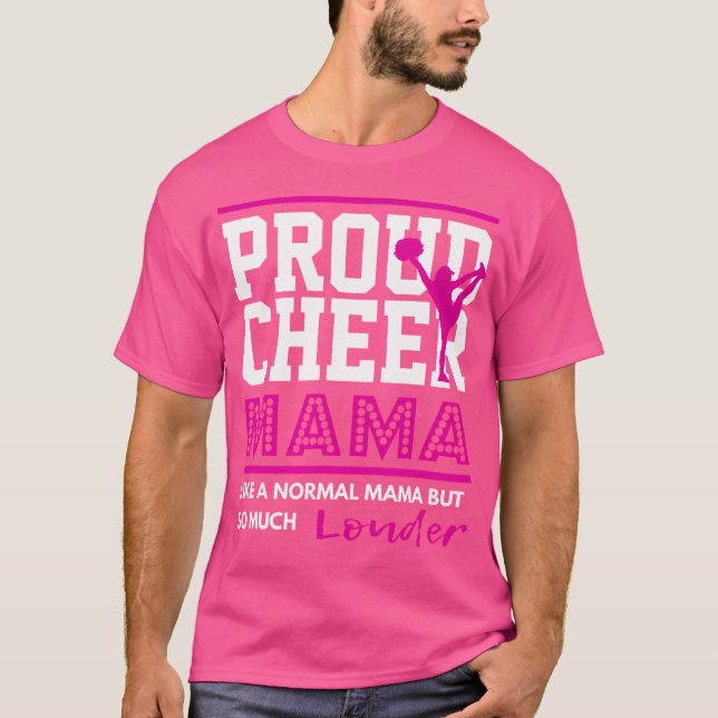 Cheerleading Stolt Cheer Mama T Shirt (Framsida)