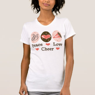 Cheerleading tanktop för fredkärlekjubel tee shirt
