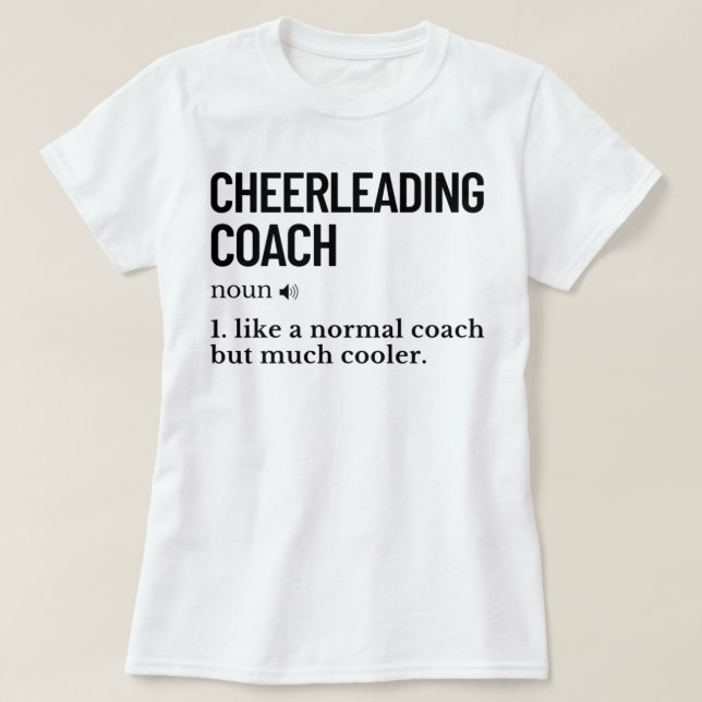 Cheerleading tränare rolig säga_850 t shirt (Design framsida)